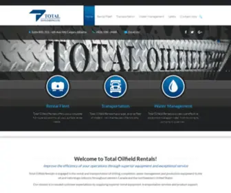 Totaloilfield.ca(Total Oilfield Rentals Ltd) Screenshot