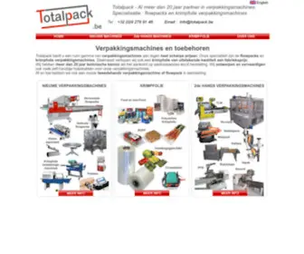 Totalpack.be(Totalpack bvba) Screenshot