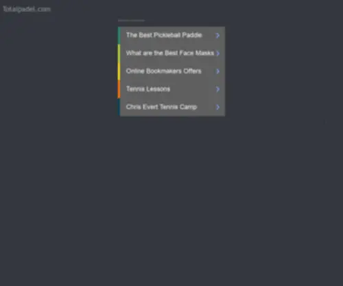 Totalpadel.com(Tienda palas padel online) Screenshot