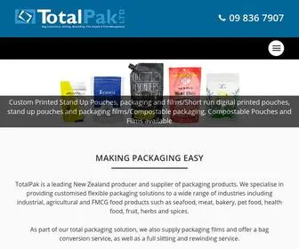 Totalpak.co.nz(Home) Screenshot