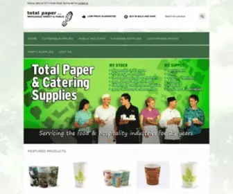 Totalpaper.com.au(Catering Supplies) Screenshot