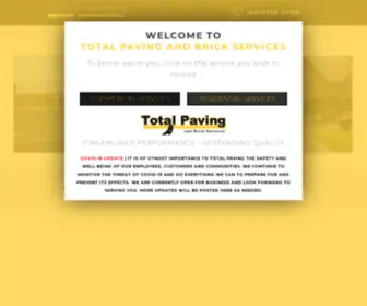 Totalpaving.com(Total Paving and Brick Services) Screenshot