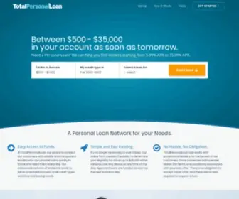 Totalpersonalloan.com(TotalPersonalLoan) Screenshot
