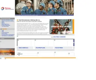 Totalpetrochemicalsrefiningusa.com(Total USA) Screenshot