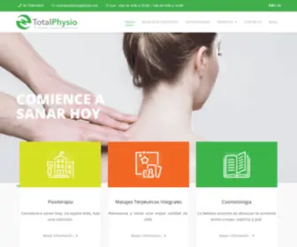 Totalphysio.mx(TotalPhysio, tu bienestar y salud en nuestras manos) Screenshot