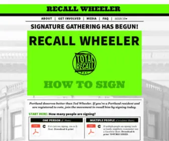 Totalrecallpdx.com(Recall Ted Wheeler) Screenshot