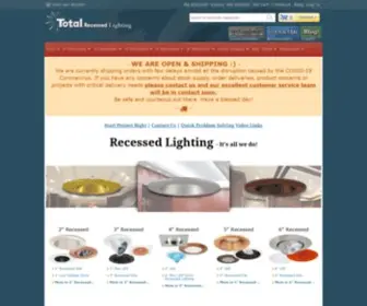 Totalrecessedlighting.com(Total Recessed Lighting 2") Screenshot