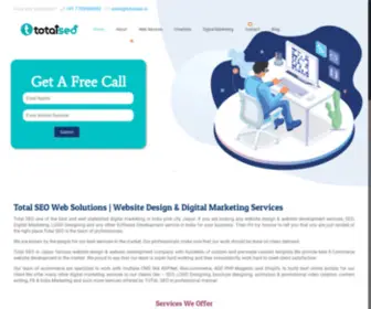 Totalseo.in(We are top rated web design & Digital Marketing agency. Total Seo) Screenshot