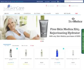 Totalskincare.com(Total Skin Care) Screenshot
