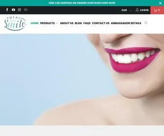 Totalsmile.co.za(Teeth Whitening Products) Screenshot