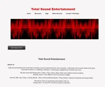 Totalsoundentertainment.com.au(Sydney Musicians) Screenshot