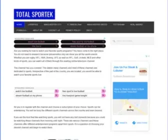 Totalsporteks.com(Total Sportek) Screenshot