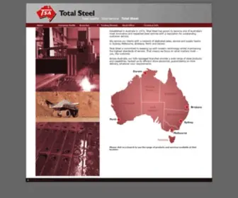 Totalsteel.com.au(Total Steel Australia) Screenshot