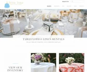 Totaltable.com(Tablecloth & Linen Rentals) Screenshot