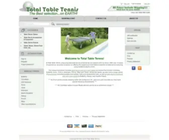 Totaltabletennis.com(Total Table Tennis) Screenshot