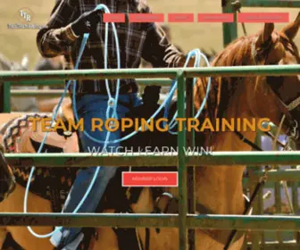 Totalteamroping.com(America's Team Roping Training and Video Headquarters) Screenshot