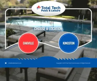 Totaltechpools.com(Total Tech Pools and Leisure) Screenshot