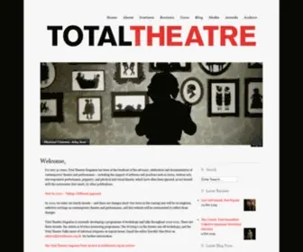 Totaltheatre.org.uk(Total Theatre) Screenshot