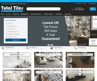 Totaltiles.co.uk(Total Tiles) Screenshot