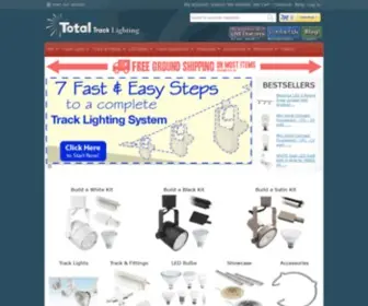 Totaltracklighting.com(Total Track Lighting track lights) Screenshot