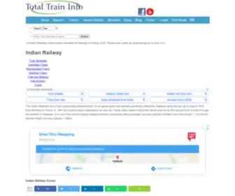 Totaltraininfo.com(Indian Railway) Screenshot