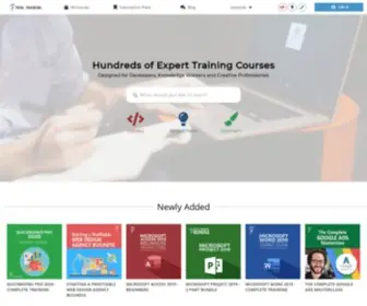 Totaltraining.com(Software Training and Online Video Training) Screenshot