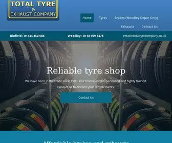 Totaltyreandexhaust.co.uk(Total Tyre & Exhaust Co) Screenshot