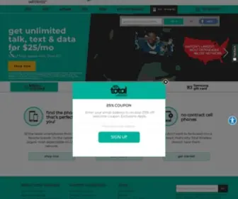 Totalwireless.com(Get No) Screenshot