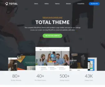 Totalwptheme.com(Best Drag & Drop Theme for WordPress) Screenshot
