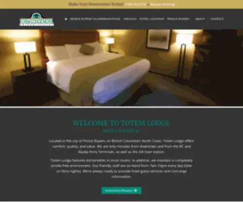 Totemlodge.com(Totem Lodge Motel) Screenshot