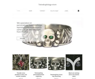 Totenkopfrings.com(Totenkopfrings store) Screenshot