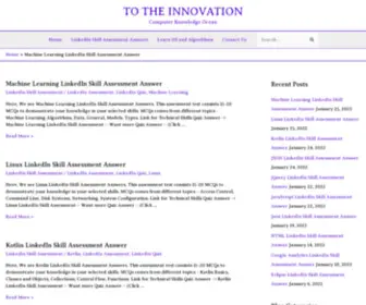 Totheinnovation.com(TO THE INNOVATION) Screenshot
