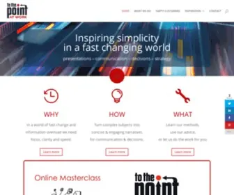 Tothepointatwork.com(To The Point at Work) Screenshot