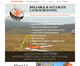 Tothepointls.com(Reliable and Accurate Land Survey Oregon) Screenshot