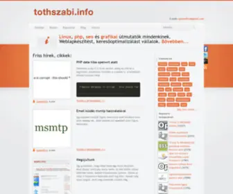 Tothszabi.info(Tóth Szabi) Screenshot