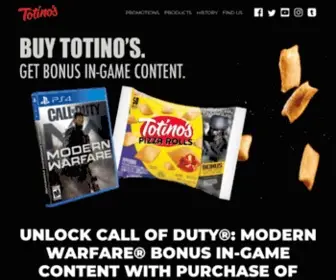 Totinos.com(Totino's Pizza) Screenshot