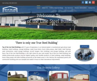 Totlsb.com(Top of the Line Steel Buildings) Screenshot