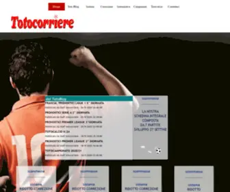 Totocorriere.it(Pagina di ingresso) Screenshot