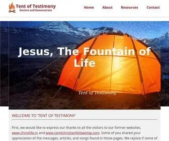 Tot.org.in(Tent of Testimony) Screenshot