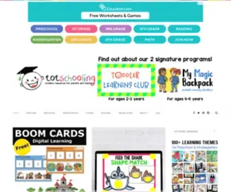 Totschooling.net(Free printables for toddlers and preschool) Screenshot