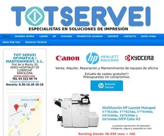 Totservei.es(TOT SERVEI OFIMATICA I MANTENIMENT) Screenshot