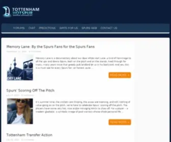 Tottenhamhotspurs.tv(Devoted to Tottenham) Screenshot