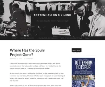 Tottenhamonmymind.com(The Spurs blog) Screenshot