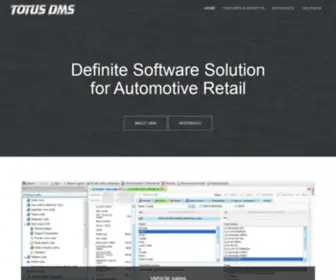 Totusdms.com(Definite software solution for automotive retail) Screenshot