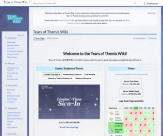 Tot.wiki(Tears of Themis Wiki) Screenshot