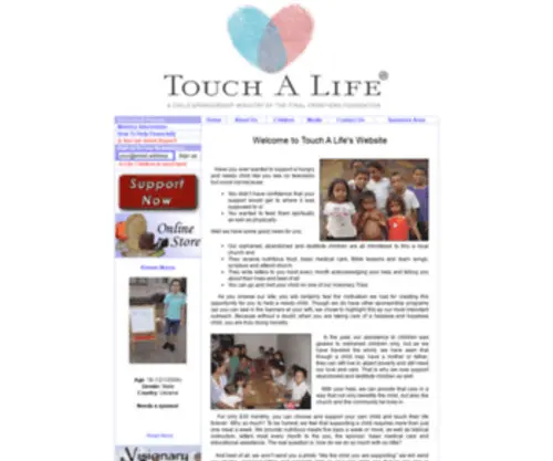 Touchalife.net(Touch A Life) Screenshot