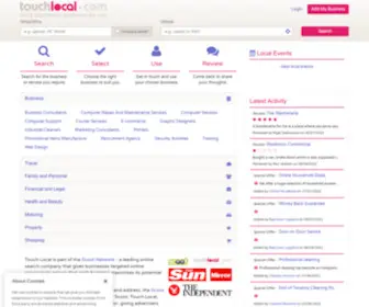 Touchbolton.com(Touch Bolton Business Directory) Screenshot