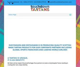 Touchdowntartans.com(Bespoke Tartan Products) Screenshot