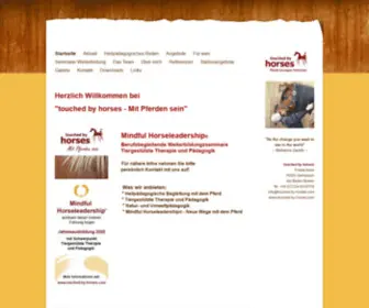 Touched-BY-Horses.com(Herzlich Willkommen bei "touched by horses) Screenshot