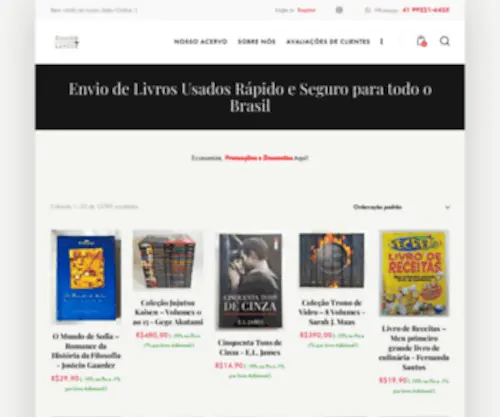 Touchelivros.com.br(A Touché Livros é o novo sebo e livraria para leitores e apaixonados por leitura de Curitiba) Screenshot